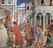 Benozzo Gozzoli The School of Tagaste oil